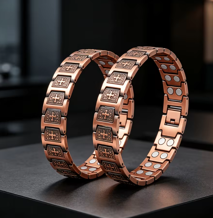 Premium Copper Magnetic Link Bracelet